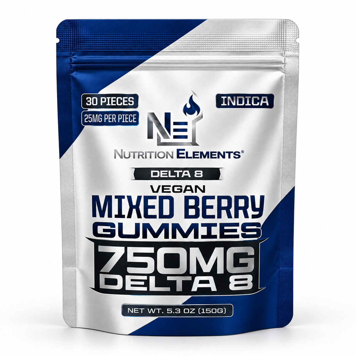Delta-8 Vegan Gummies – Mixed Berry 750mg