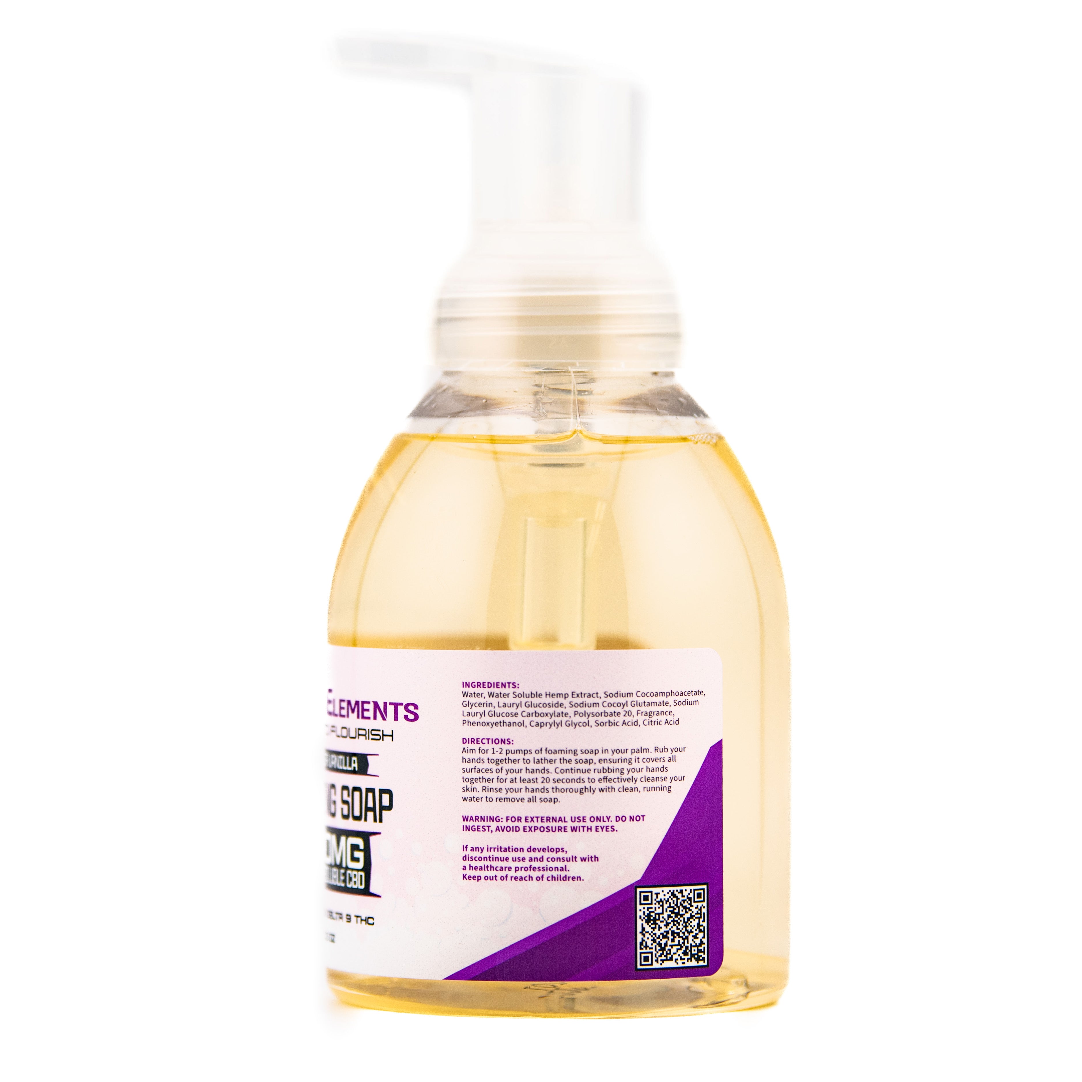 Lavender Vanilla Water Soluble CBD Soap from Nutrition Elements, product view 2