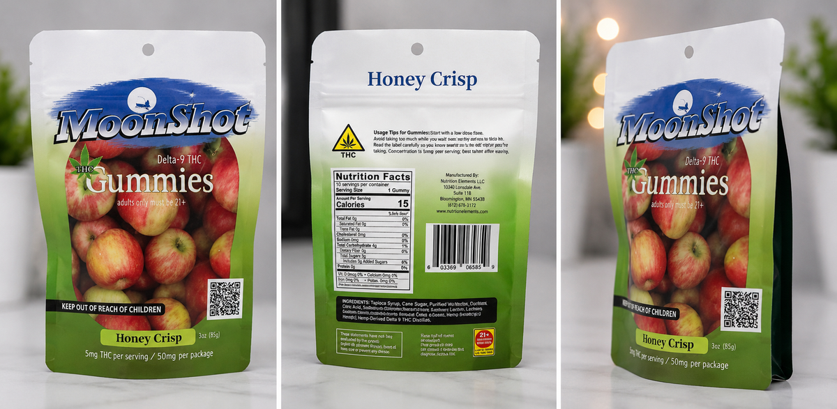 MoonShot Honey Crisp Delta-9 THC Gummies