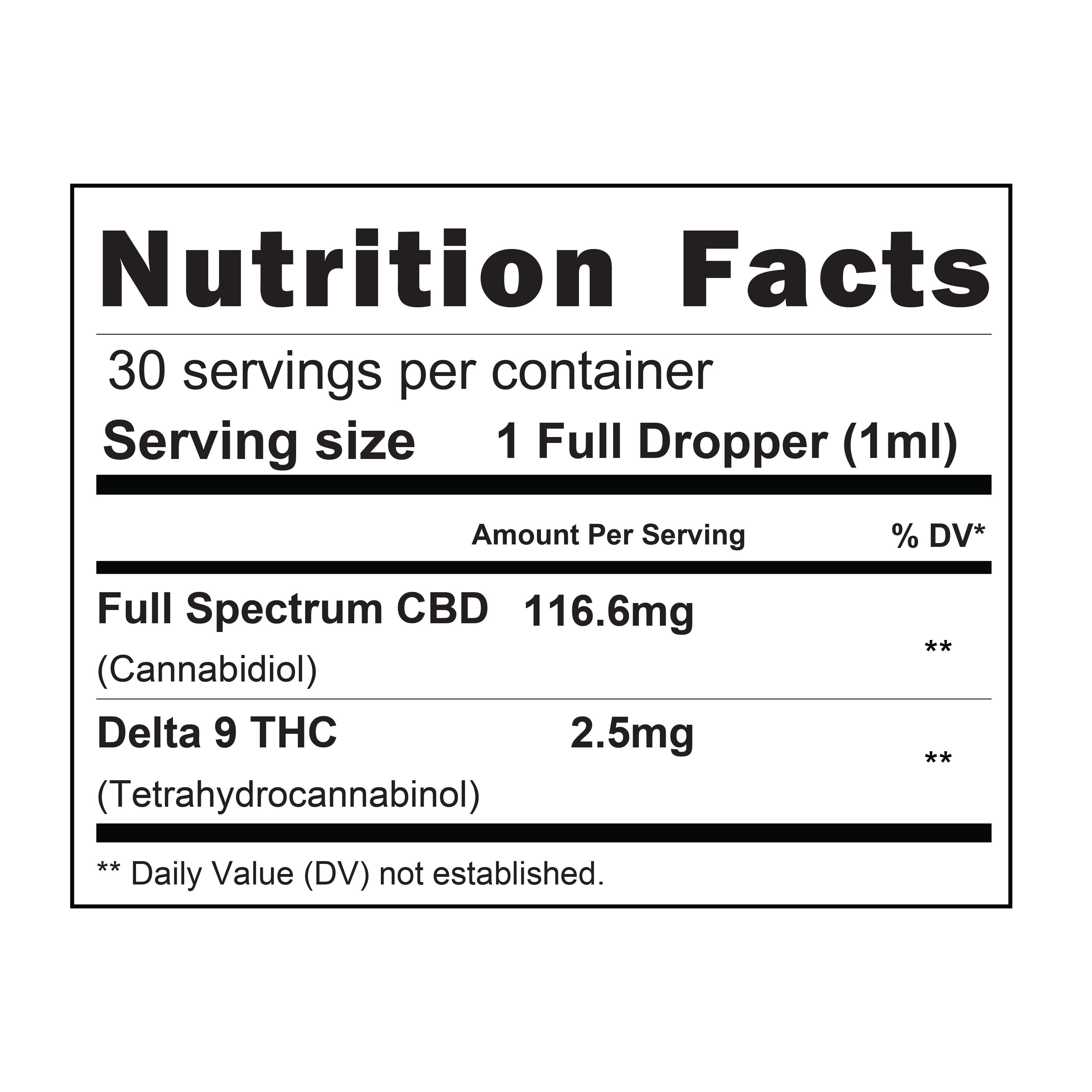 3,500mg Super Full Spectrum CBD Tincture from Nutrition Elements, product view 4