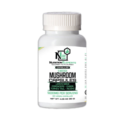 5 Matrix Mushroom Capsules included in the Morning Focus Wellness Stack