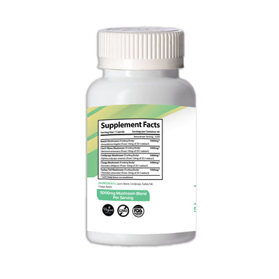 Supplement bottle with 'Supplement Facts' label on a white background