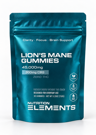 Lion’s Mane Gummies with CBG – 45,000 mg – 30 Count
