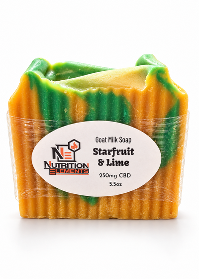 StarFruit and Liime Goat Milk CBD Soap-250mg
